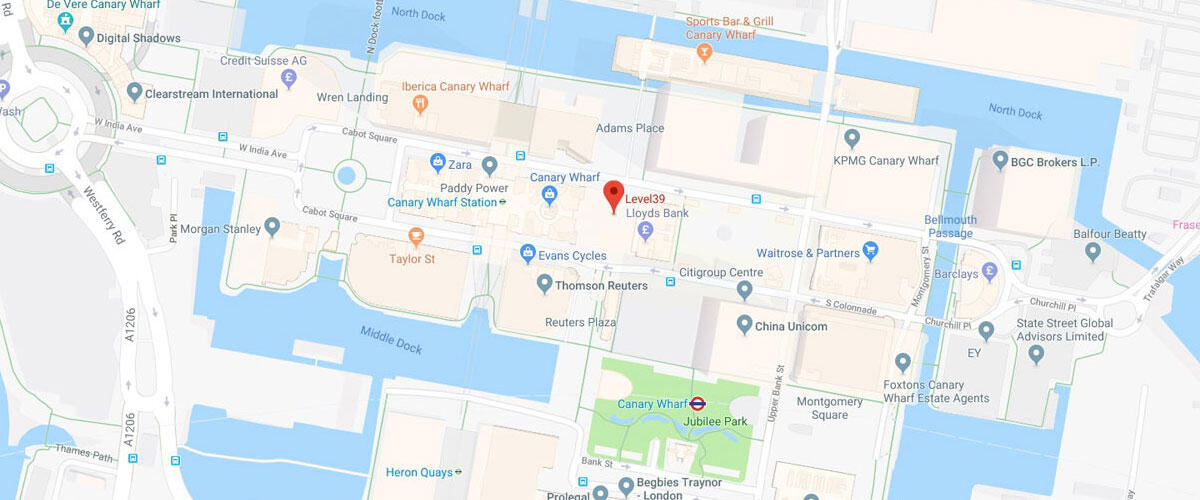 Map Level39 London